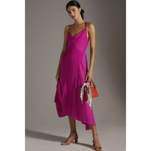 NEW Anthropologie Maeve Pink Slip Maxi Dress - Size: 2
